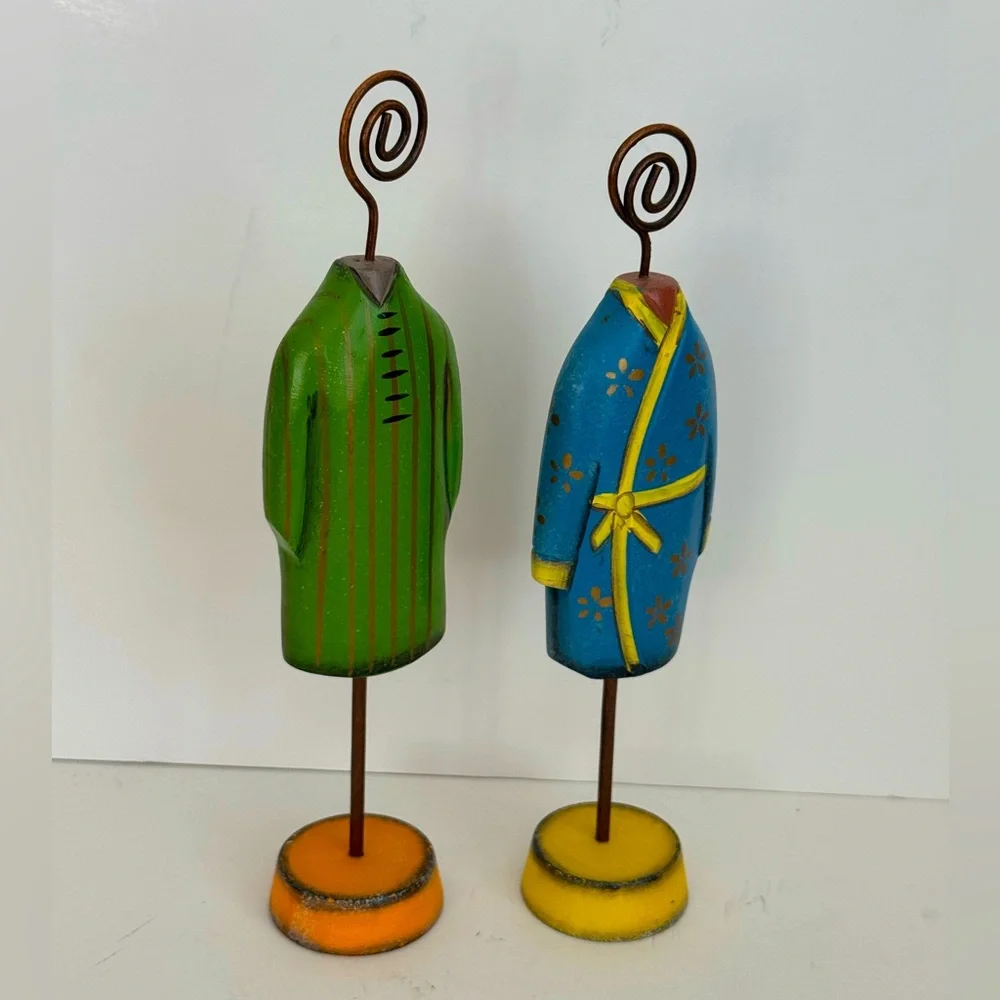 Vintage PIER 1 Pair of Photo or Note Holders